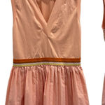 FP Movement You Got Served Peach Pink Pleated Mini Tennis Dress Sporty Sz Large Photo 0