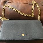 J.Crew Satin Chain Wallet Handbag Clutch Bright Berry Black Photo 4