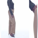 Aritzia  Babaton Agency Pant Wool Trousers Tan Front Crease Minimalist like new 0 Photo 13