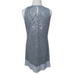 Frank Lyman Blue Silver Sequin Knit Dress Size 8 NWT Style 228242 Photo 5