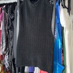 Alexander Wang  Black Chenille Raised A Logo Tank Jacquard Mini Dress Photo 10