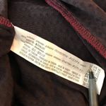 ZARA  W&B Mini Shift Dress Velvet Burnout Geometric Burgundy M Photo 3