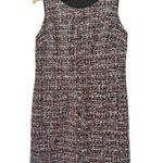 Talbots Dark Multi Color Metallic Tweed Front Pocket Sheath Dress Women’s Size 8 Photo 0