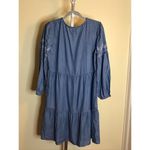 BeachLunchLounge  Denim Dress Women Sz. XS Blue NWT Lightweight Beach Boho Photo 2