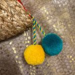 Circus by Sam Edelman  Natural Jute Boho Rainbow Taco Zip Purse Clutch Photo 1