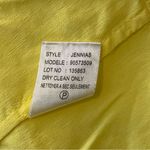 Theory NWT Womens Jennias Butter Yellow Smocked Linen Blend Sleeveless Top Large Photo 9