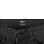 Just Black  - Cropped Skinny Jeans with Fringe Hem in Washed Black Photo 2