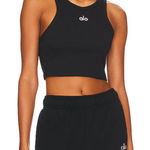Alo Yoga Black Alo Cropped Tank Small Photo 0