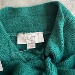 Loft Emerald Green Bow Turtleneck Sweater Photo 12