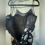 Club Monaco  Jorrdynne Black Floral Wool Silk Blend Cocktail Party Dress Size 8 Photo 5