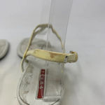 Prada Sport Thong Wedge Sandals in Yellow Leather Size US 6.5 *damaged Photo 6