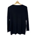 Vintage Real Clothes Black Knit Round Neck Long Sleeve S Photo 1