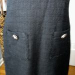 Karl Lagerfeld Black Sleeveless V-Neck Sheath Dress Photo 3