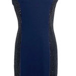 Phoebe Couture  leather sequin sheath bodycon dress [size 6] Photo 0