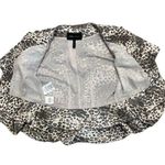 BCBGMAXAZRIA Leopard Print Peplum Short Sleeve Jacket Photo 2