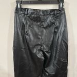 Missguided Missgurded black Co Ord Side Split Faux Leather trousers pants, size 2 Photo 4