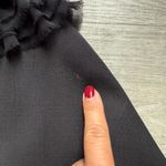 Ann Taylor Wool Blend Ruffle Neck Half Sleeve Black Bolero Blazer Size 4 Photo 8