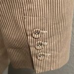 Ann Taylor LOFT Women Blazer Striped Pleated 3/4 Sleeve Size 10 Photo 6