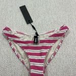 Triangl pink and white striped bikini bottoms Photo 0