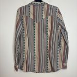 Wrangler Retro Western Shirt Multicolor Striped Aztec L Long Sleeve Photo 3