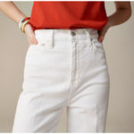 J.Crew Wide Leg Denim Trouser White Jeans High Waisted Classic Womens US 28 NWT Photo 2