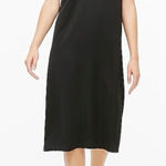 J.Crew  365 V-neck MIDI Slip Dress in Black Size 4 Photo 0