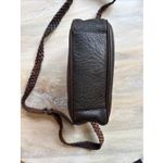 Fossil Vintage Leather Shoulder Camera Bag Tote Two Tone Brown 80/90s Y2K Purse Photo 4