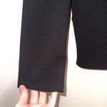 EXPRESS Black Lace Up Front Fitted Cropped Top Photo 4