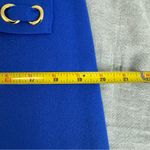 Ming Wang  Laced Grommet Trim Soft Knit Dress Blue Size S Photo 4