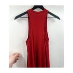 Free People Beach Red Ribbed Tank Mini Dress Size Extra Small Photo 4