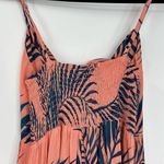 Cleobella Peach Tropical Print Wide Leg Sleeveless Jumpsuit XS Photo 4