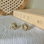 Vintage Mini Conch Screwback Earrings “Zinaida” Seashell Cluster Mermaidcore Jewelry Silver Photo 1