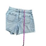 Faherty Stretch Terry Patch Pocket Short Denim High Waisted Light Wash Size 29 Photo 6