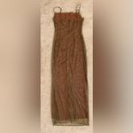 House Of CB NWOT  'Alondra' Cafe Au Lait Beaded Maxi Dress sz L Photo 10