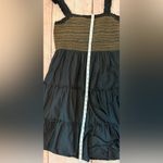 J.Crew  Smocked Sundress Size XL Black Ruffle Sleeves Tiered Woman’s Photo 5