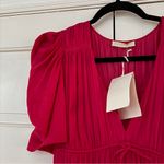 Ulla Johnson NEW  Daria Dress Orchid Size 2 Pink Tiered Satin Puff Sleeve Bow Tie Photo 10