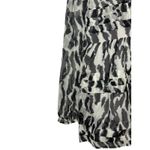 Anthropologie  Maeve Animal Print Sheer Ruffle Long Sleeve Mini Dress Size XXS Photo 7