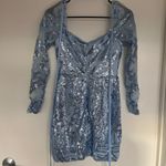 Amazon Light Blue Long Sleeve Dress Photo 2