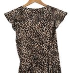 Free People French Quarter Wrap Mini Dress Medium Cheetah Print Photo 8