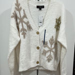 Snowflake Sweater White Size L Photo 0