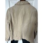 kim rogers  tan leather jacket size large stylish winter jacket Photo 6