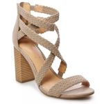 LC Lauren Conrad Braided High Heel Sandals Photo 0