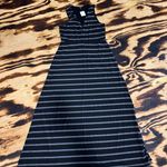 Monteau  Black and Gray Sleeveless Halter Maxi Dress Photo 0