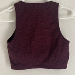 Aerie  Offline Maroon Heather The Hugger Keyhole High Neck Sport Bra Size XS Photo 4