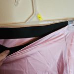 Satin Ballet Pink Skater Skirt With Black Roller Over Band Size 2X Photo 6