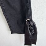 Good American Straight Leg Lace Up Ankle Jeans Black Sz 14/ 32 Photo 4