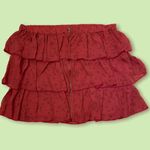 Mossimo Supply Co Raspberry Front-Zipper Star Skirt Photo 0