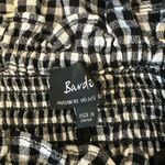 Bardot Cindy Off Shoulder Midi Dress Size 6 S Black Gingham Smocked Babydoll Photo 6