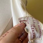 Vintage 1960s Polly Hornburg White Lace Trim Crop Top Vest Small Boho Tank Photo 5