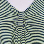 Tommy Bahama  Casual Dress Sleeveless Green Blue Striped Size M Rayon Blend Photo 2